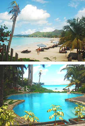 View over Jolly Beach Antigua